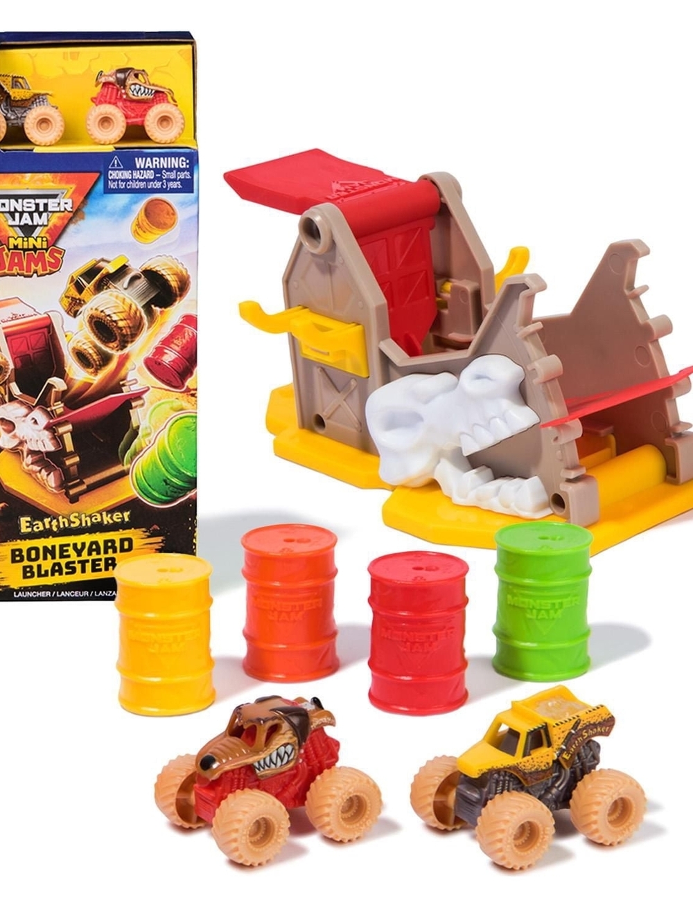 Monster Jam, Mini Launchers Set Toy, Includes Monster Mutt and Earth Shaker NIB